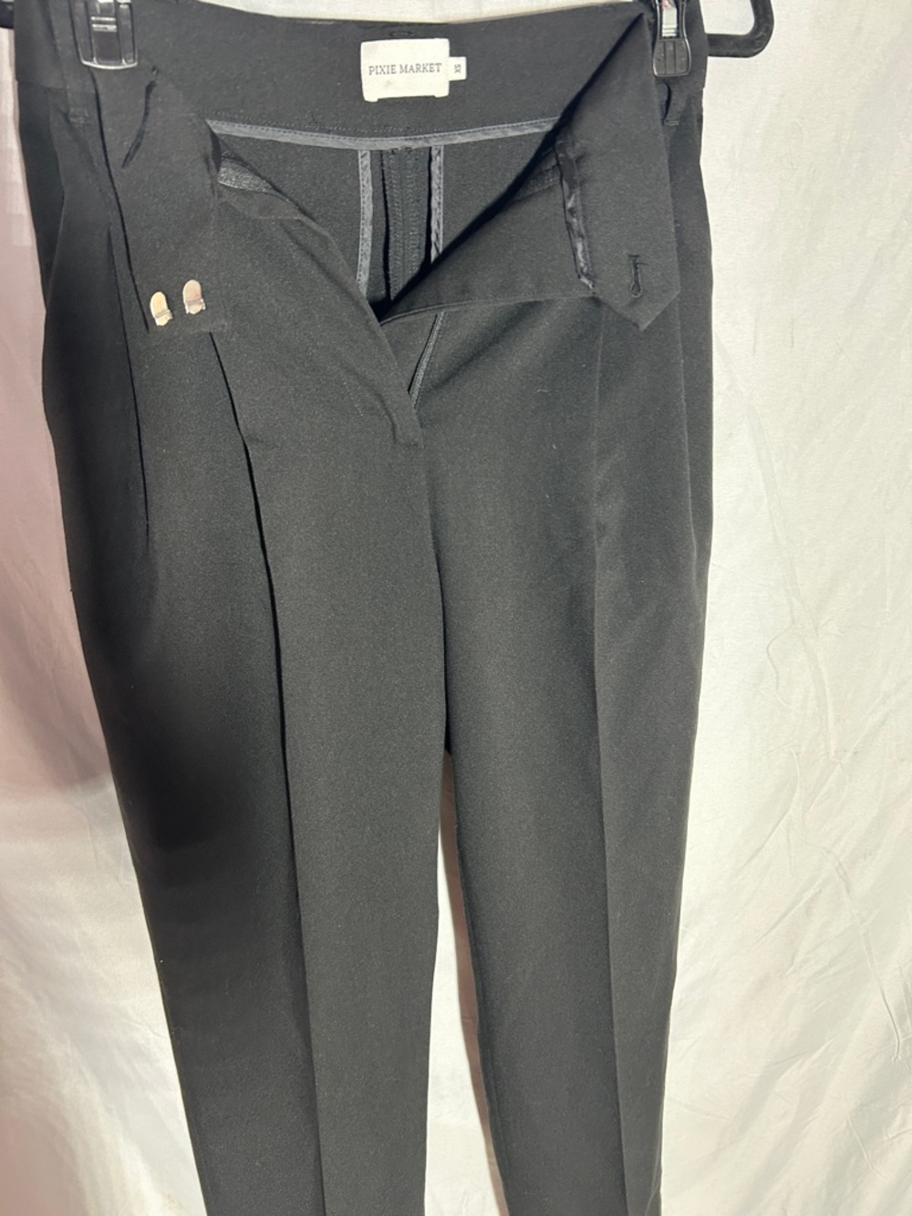 Pixie Market Black Tailored Trousers